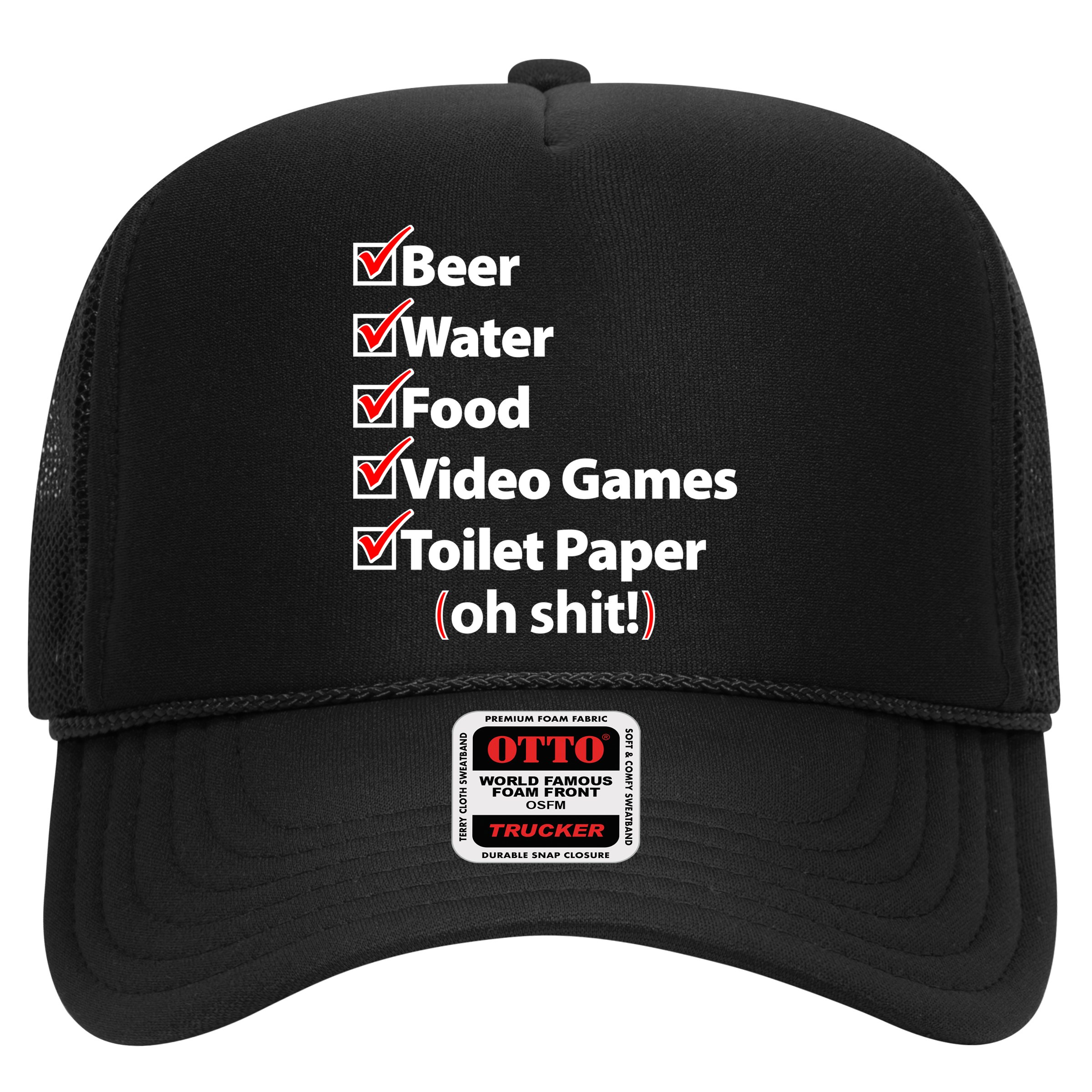Funny Quarantine Check List Trucker Hat