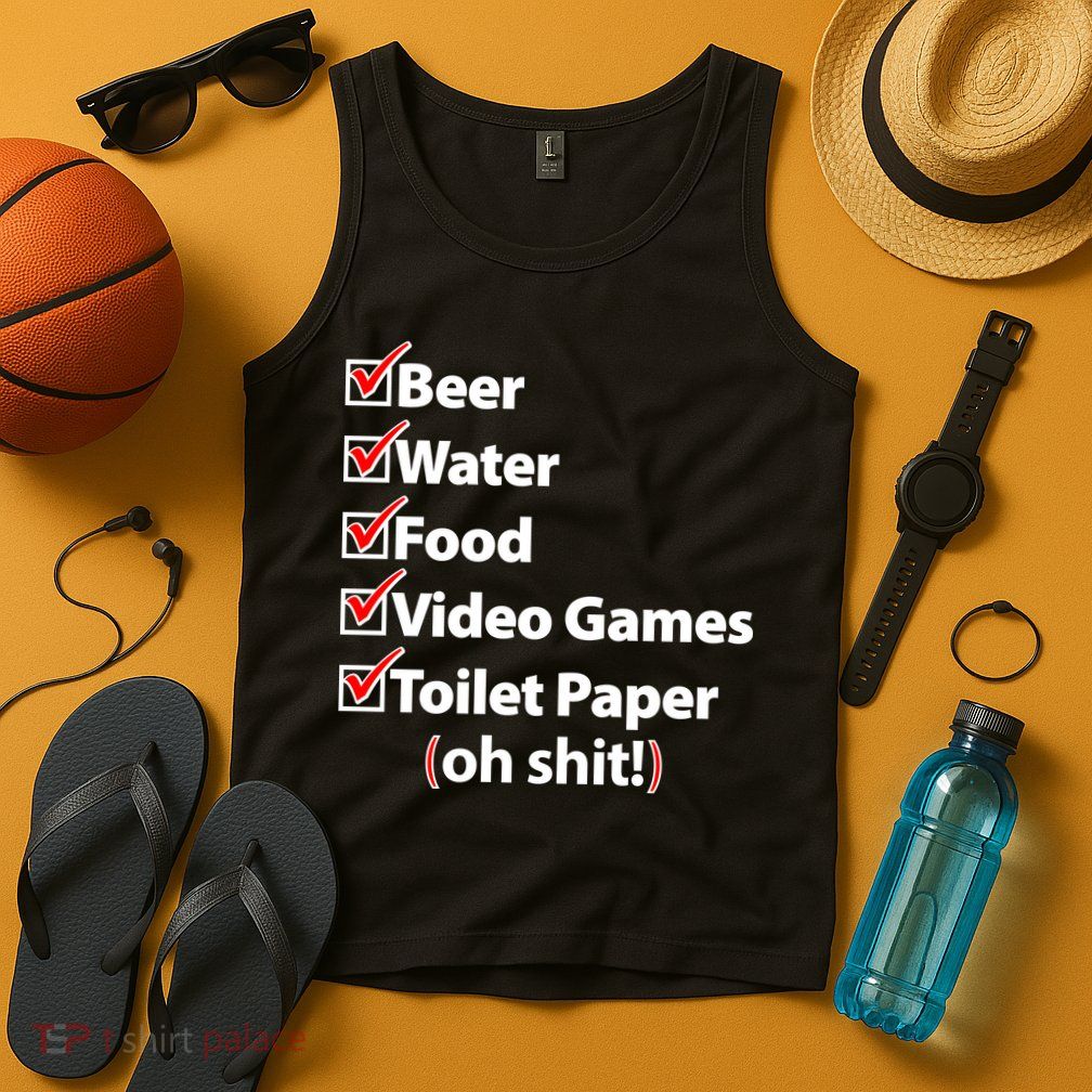 Funny Quarantine Check List Tank Top