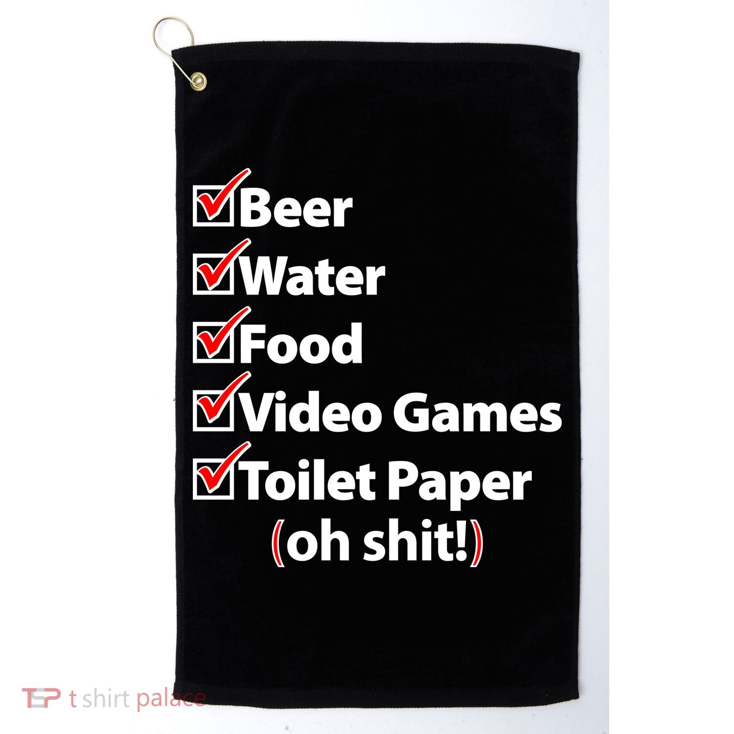 Funny Quarantine Check List Golf Towel