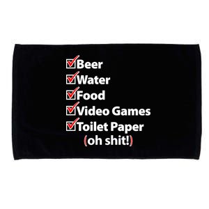 Funny Quarantine Check List Microfiber Hand Towel