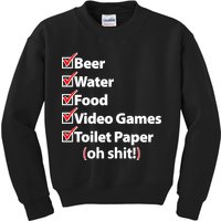 Funny Quarantine Check List Kids Sweatshirt