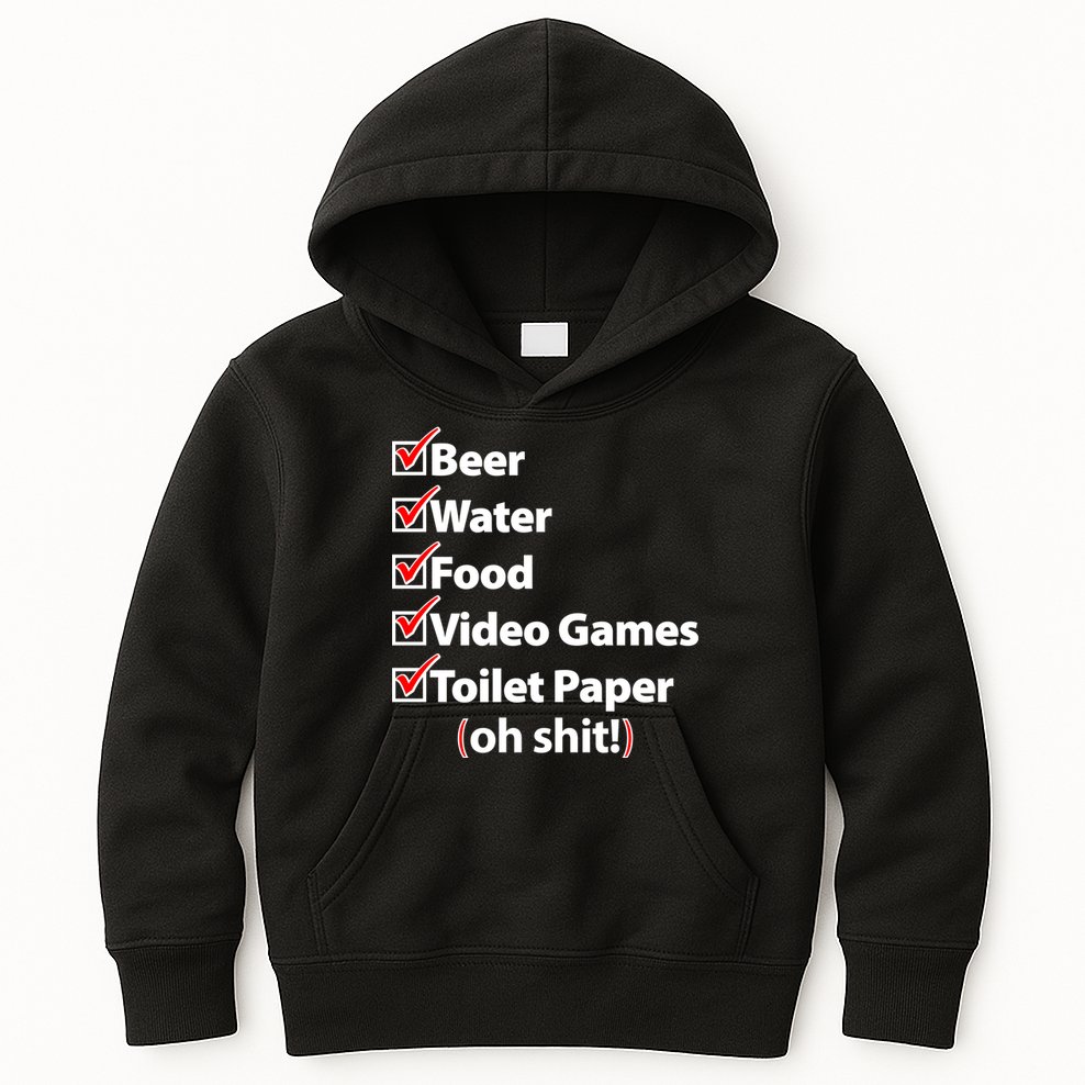 Funny Quarantine Check List Kids Hoodie