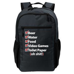 Funny Quarantine Check List Daily Commute Backpack