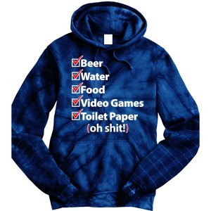 Funny Quarantine Check List Tie Dye Hoodie