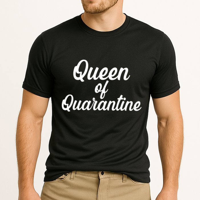 Funny Queen of Quarantine Cooling Performance Crew T-Shirt