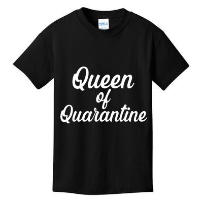 Funny Queen of Quarantine Kids T-Shirt