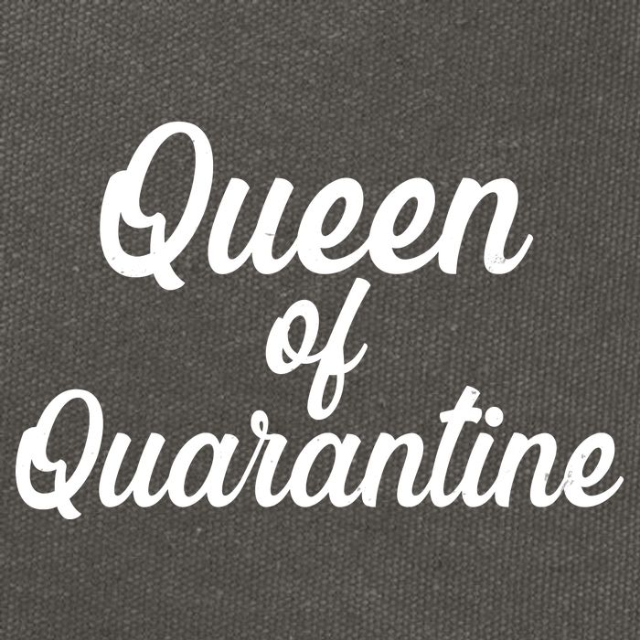 Funny Queen of Quarantine Cotton Canvas Backpack