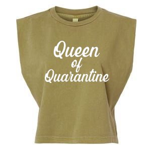 Funny Queen of Quarantine Garment-Dyed Women's Muscle Tee