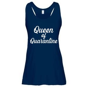 Funny Queen of Quarantine Ladies Essential Flowy Tank