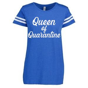 Funny Queen of Quarantine Enza Ladies Jersey Football T-Shirt