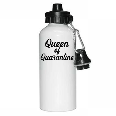 Funny Queen of Quarantine Aluminum Water Bottle