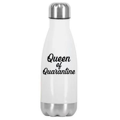 Funny Queen of Quarantine Stainless Steel Insulated Water Bottle