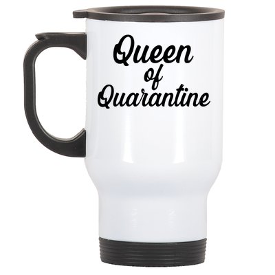 Funny Queen of Quarantine Stainless Steel Travel Mug