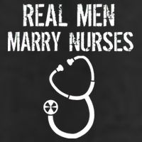 Funny Real Men Marry Nurses Medical 7 Panel Mesh Trucker Snapback Hat