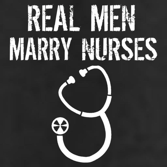 Funny Real Men Marry Nurses Medical 7 Panel Mesh Trucker Snapback Hat