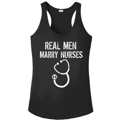 Funny Real Men Marry Nurses Medical Ladies PosiCharge Competitor Racerback Tank