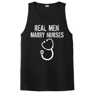 Funny Real Men Marry Nurses Medical PosiCharge Competitor Tank