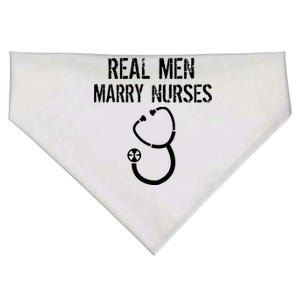 Funny Real Men Marry Nurses Medical USA-Made Doggie Bandana