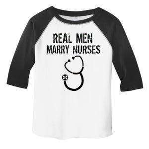 Funny Real Men Marry Nurses Medical Toddler Fine Jersey T-Shirt