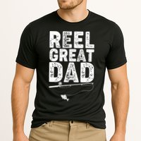Funny Reel Great Dad Fishing Cooling Performance Crew T-Shirt