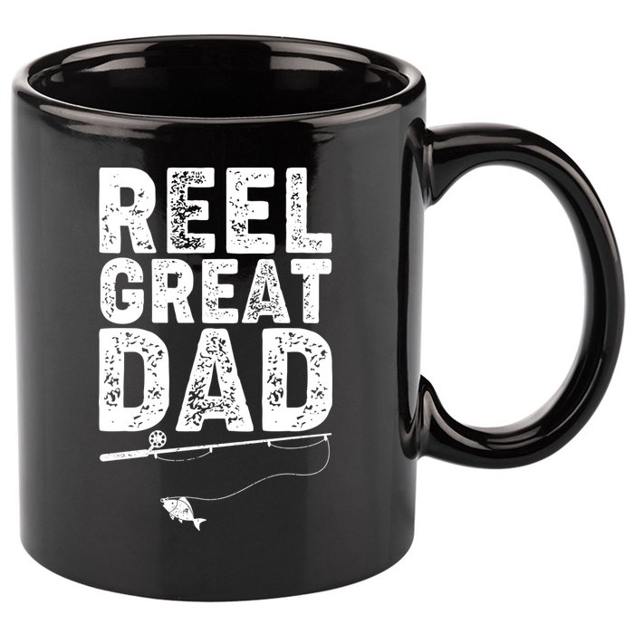 Funny Reel Great Dad Fishing 11oz C Handle Ceramic Mug