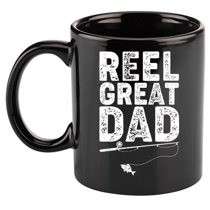 Funny Reel Great Dad Fishing 11oz C Handle Ceramic Mug