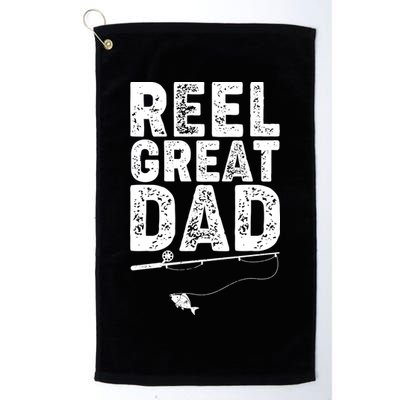 Funny Reel Great Dad Fishing Golf Towel