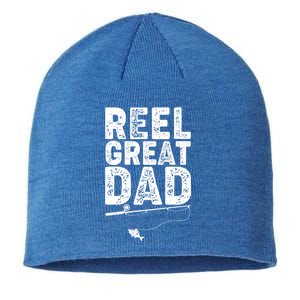 Funny Reel Great Dad Fishing Sustainable Beanie