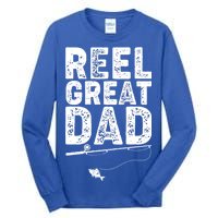 Funny Reel Great Dad Fishing Tall Long Sleeve T-Shirt