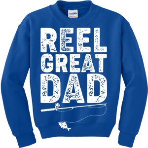 Funny Reel Great Dad Fishing Kids Sweatshirt