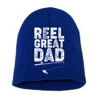 Funny Reel Great Dad Fishing Short Acrylic Beanie