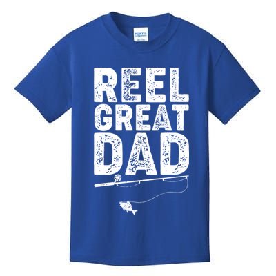 Funny Reel Great Dad Fishing Kids T-Shirt