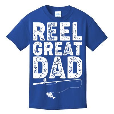 Funny Reel Great Dad Fishing Kids T-Shirt