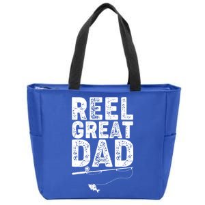 Funny Reel Great Dad Fishing Zip Tote Bag