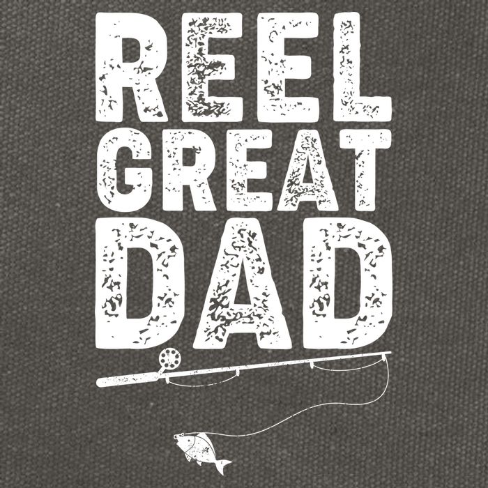 Funny Reel Great Dad Fishing Cotton Canvas Backpack