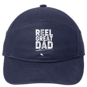 Funny Reel Great Dad Fishing 7-Panel Snapback Hat