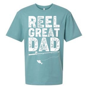 Funny Reel Great Dad Fishing Sueded Cloud Jersey T-Shirt