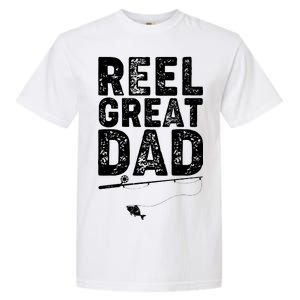 Funny Reel Great Dad Fishing Garment-Dyed Heavyweight T-Shirt