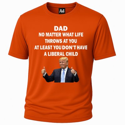 Funny Republican Dad Anti Liberal Child Cooling Performance Crew T-Shirt