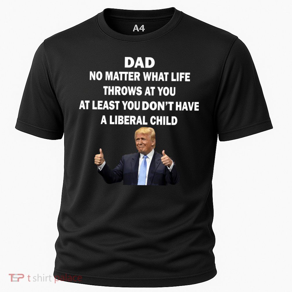 Funny Republican Dad Anti Liberal Child Cooling Performance Crew T-Shirt