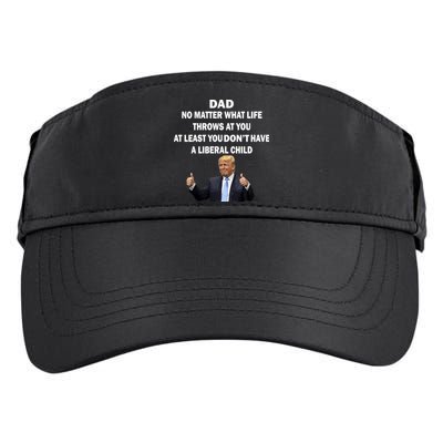 Funny Republican Dad Anti Liberal Child Adult Drive Performance Visor