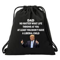 Funny Republican Dad Anti Liberal Child Drawstring Bag