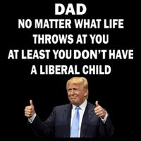 Funny Republican Dad Anti Liberal Child Drawstring Bag