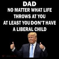 Funny Republican Dad Anti Liberal Child 16 in Basic Backpack