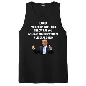 Funny Republican Dad Anti Liberal Child PosiCharge Competitor Tank