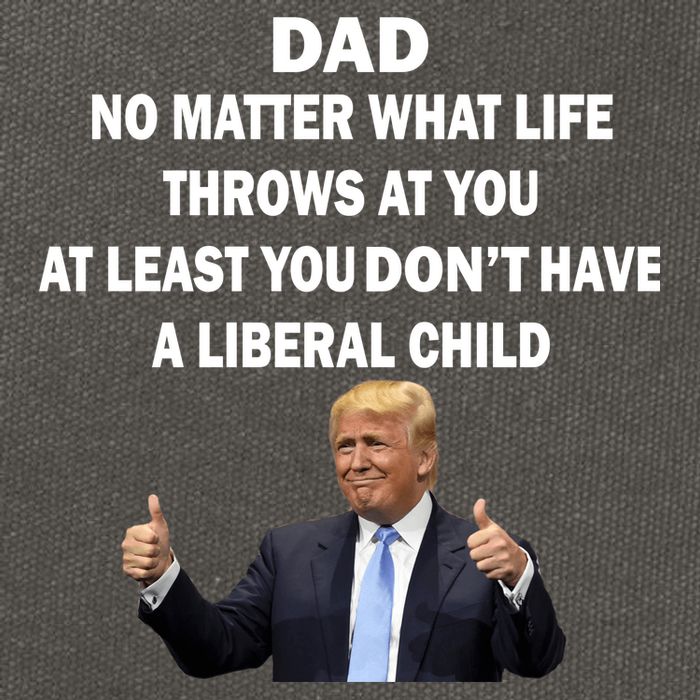 Funny Republican Dad Anti Liberal Child Cotton Canvas Backpack