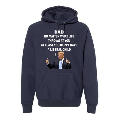 Funny Republican Dad Anti Liberal Child Premium Hoodie