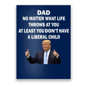 Funny Republican Dad Anti Liberal Child Poster