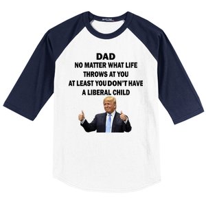 Funny Republican Dad Anti Liberal Child Baseball Sleeve Shirt