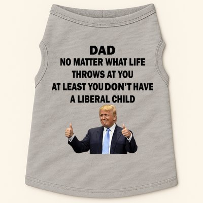Funny Republican Dad Anti Liberal Child Doggie Tank